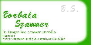 borbala szammer business card