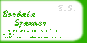 borbala szammer business card